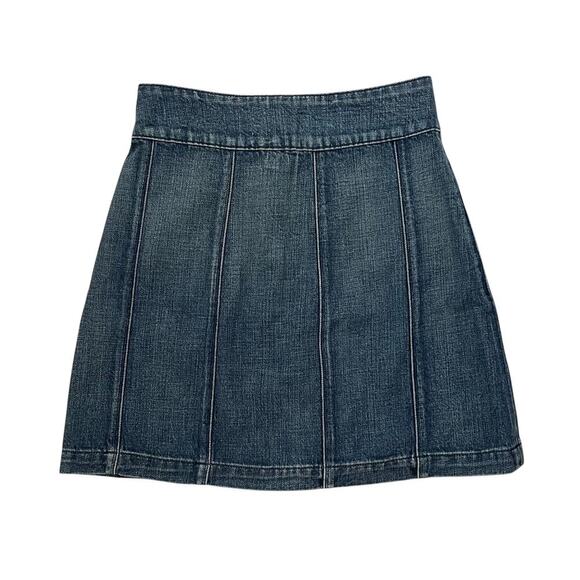 Frame Denim Le Panel Denim Mini Skirt - Blue - Size 25 XS - Picture 4 of 7